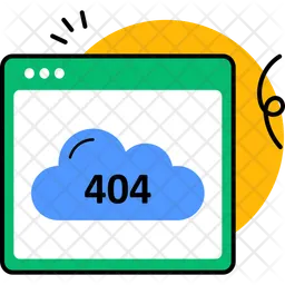 Error en la nube  Icono