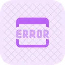 Error de página web  Icono