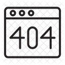 Error de página web  Icono