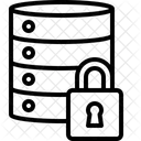 Error De Seguridad De La Base De Datos Advertencia De Seguridad Del Servidor Bloqueo De La Base De Datos Icono