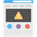 Sistema Error Web Icono