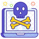 Error Del Sistema Peligro De Computadora Portatil Peligro Cibernetico Icono