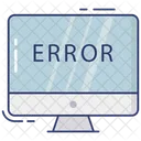 Error En Linea Monitor Error Icono