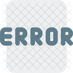 Error File  Icon