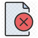 Error File Cross File Icon