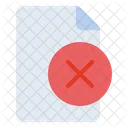 Error File Cross File Icon