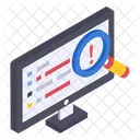 Code Search Lcd Icon
