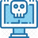 Computer Error Skull Icon