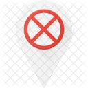 Error Pin Geolocation Icon