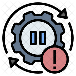 Process Automation Icon - Download in Colored Outline Style