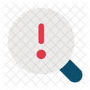 Error Monitoring Magnifying Glass Search Symbol