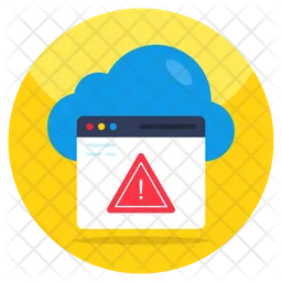 Error en la nube  Icono