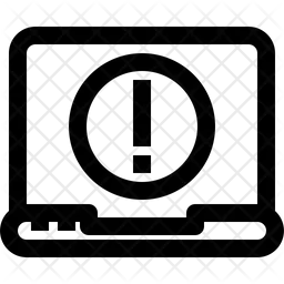 Error de la computadora portátil  Icono