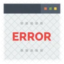 Error del sitio web  Icono