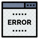 Error del sitio web  Icon