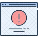 Website Wireframe Error Website Alert Website Icon