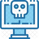 Computer Errore Teschio Icon