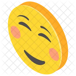 Errötender Smiley Emoji Symbol