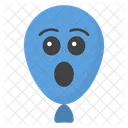 Erstaunter Ballon Ballongesicht Emoticon Symbol