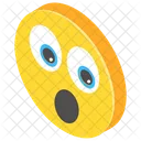 Erstaunter Smiley  Symbol