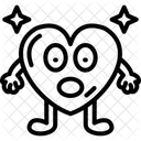Erstauntes Herz  Symbol
