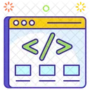 Website Erstellen Webprogrammierung Codierung Symbol