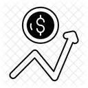 Rendite Aktienmarkt Symbol