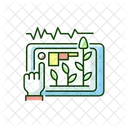 Ertrag Prognose Bauernhof Symbol