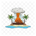 Erupcao Vulcao Desastre Icon