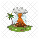 Erupcion Volcan Desastre Icon