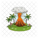 Erupcion Volcan Desastre Icon