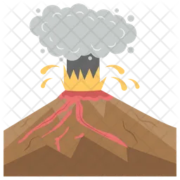 Erupting Volcano  Icon