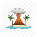Eruption Volcano Disaster Icon