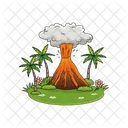 Eruption Disaster Lava Icon