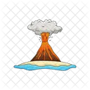 Eruption Disaster Lava Icon