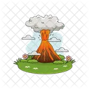 Eruption Lava Mountain Icon