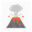 Eruption Volcano Disaster Icon