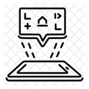 Augmented Reality Simulation Projektion Symbol