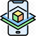 Augmented Reality Wurfel Technologie Symbol