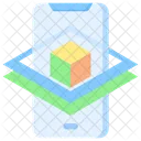 Augmented Reality Wurfel Technologie Symbol