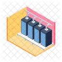 Rechenzentrum Datenhosting Datenserver Symbol