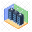 Rechenzentrum Datenhosting Datenserver Symbol