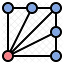 Estrela Diagrama Padrao Ícone