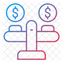 Equilibrio Escala Dinero Icono