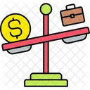 Escala De Negocios Escala De Equilibrio Equilibrio Financeiro Ícone
