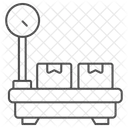 Balanza De Plataforma Icono