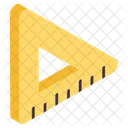 Escala Retangular Ferramenta De Geometria Equipamento De Geometria Ícone