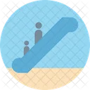 Escalator Moving Stairs Upstairs Icon