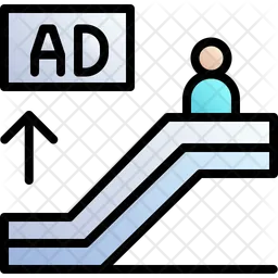 Escalator Ad  Icon