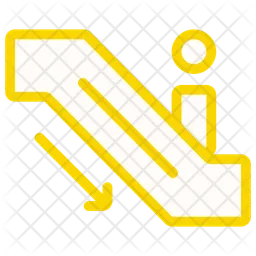 Escalator Down  Icon